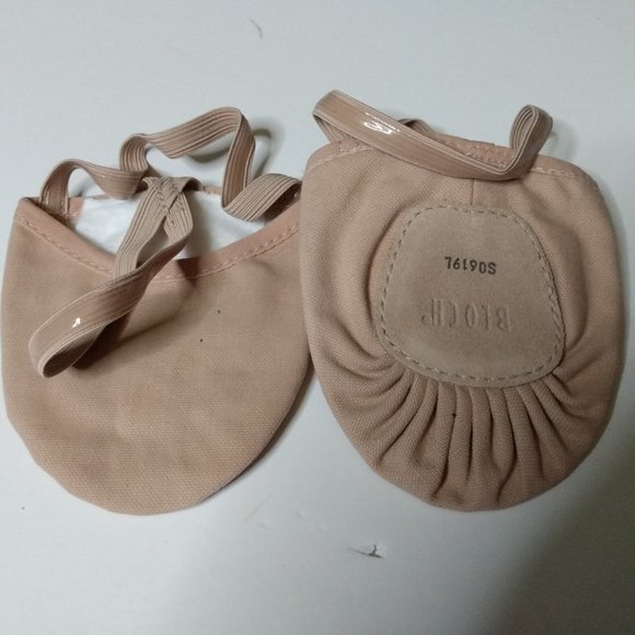 Bloch Ladies Leather Eclipse Half-Sole Lyrical Dance Shoes Size M - Picture 6 of 8